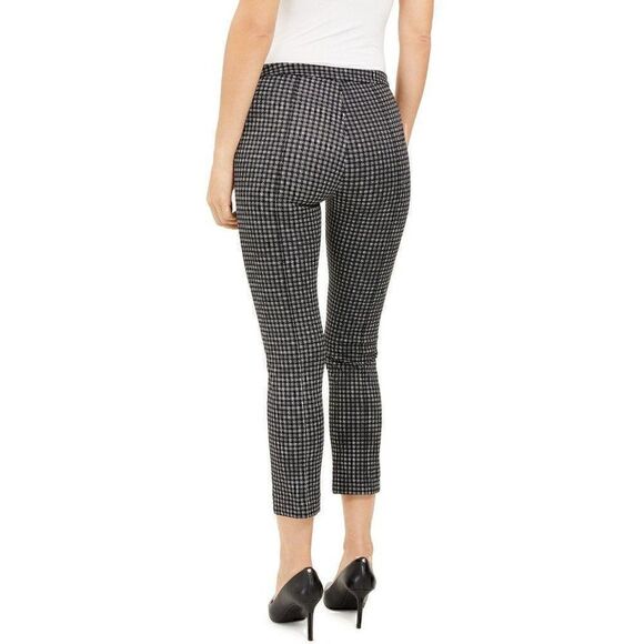 ‎Michael Kors Cropped Pants Black/White Check-Print - Picture 4 of 10